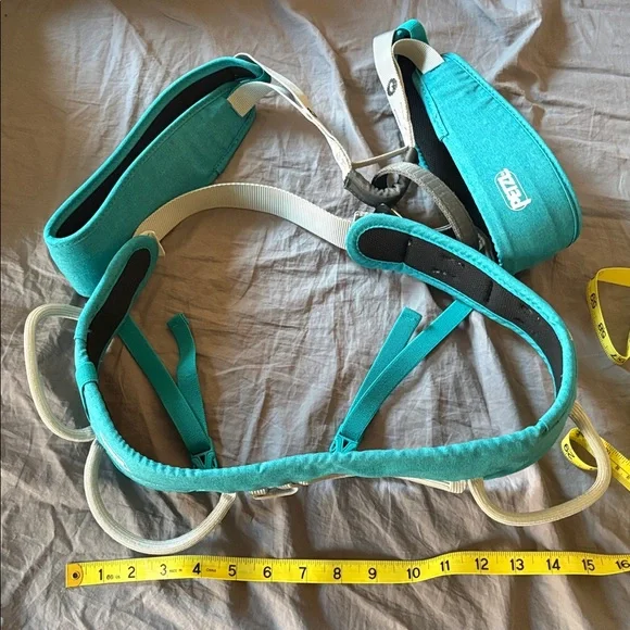 Petzl CORAX LT Climbing Harness - Turquoise Women's Size Small - Picture 7 of 9